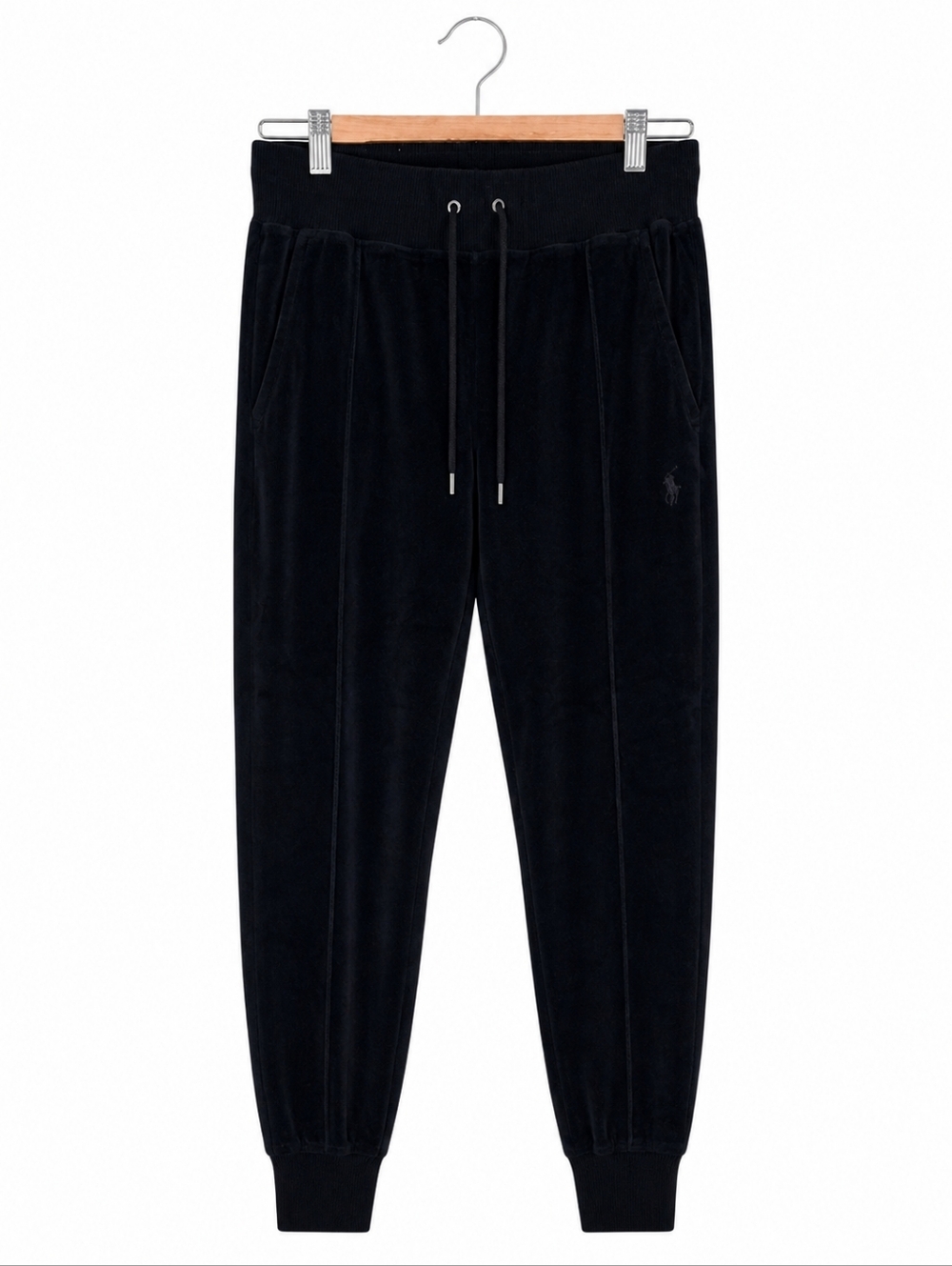 Polo Ralph Lauren Black Jogger Sweatpants Size Small Drawstring Lounge Athletic